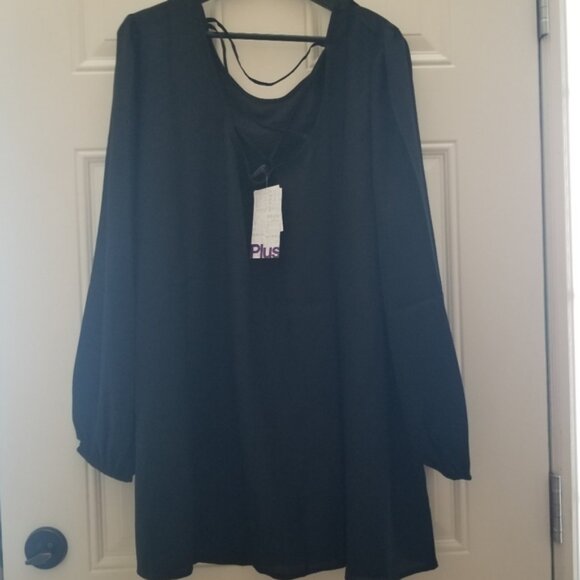 Point Zero tunic top with beaded neckline open bac - Picture 11 of 11